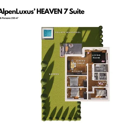 Heaven 7 - Private Whirlpool & Garden By Alpenluxus